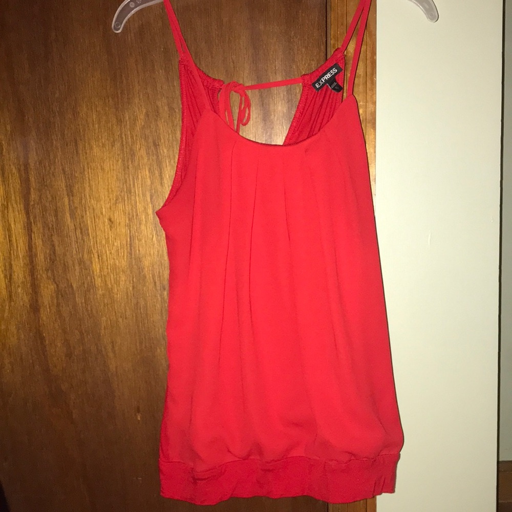 Red tank top